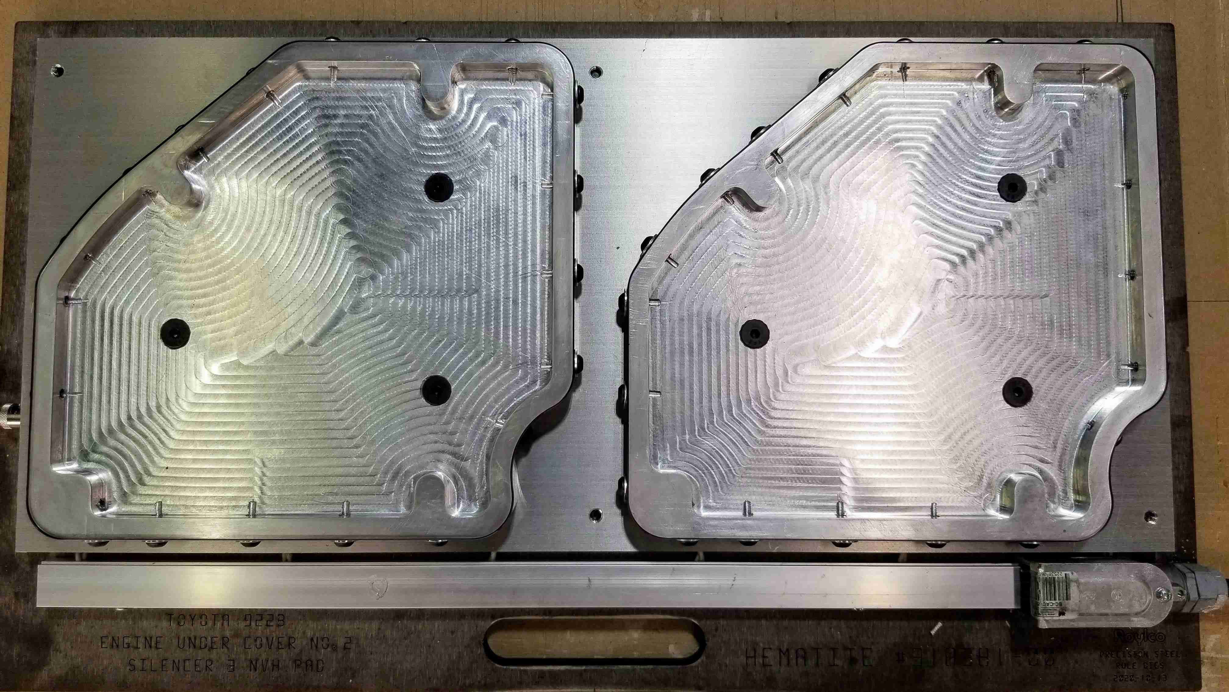 9223 Engine Under Cover No.2: Heat seal Die. Used for making sound insulation.